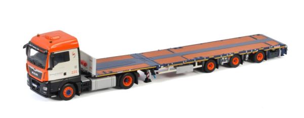 WSI01-3202 - MAN TGX XLX EURO 6C 4x2 con piattaforma a 3 assi UNIVERSAL TRANSPORT - 1