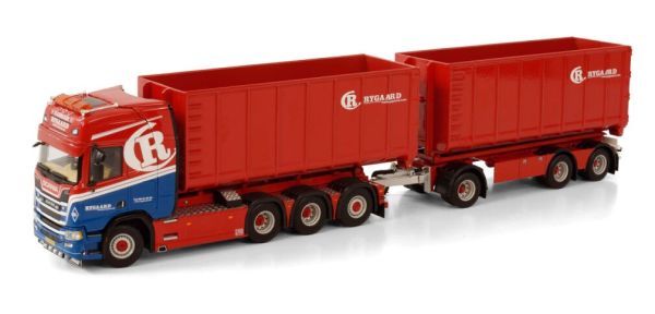 WSI01-3703 - SCANIA R Highline 8x4 rettilineo con rimorchio 2+1 Ampliroll assi RYGAARD - 1