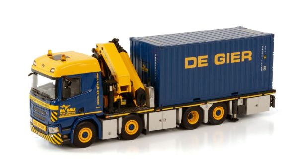 WSI01-3740 - SCANIA R 8x2 con palfinger pk 92002 sh e container DE GIER - 1