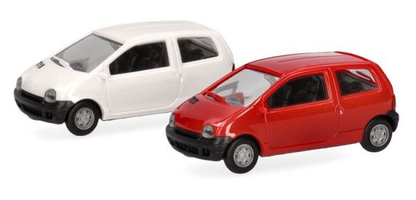 HER012218-007 - 2 pezzi da assemblare RENAULT Twingo grigio e bordeaux - 1