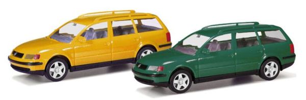 HER012249-007 - VOLKSWAGEN Passat verde e giallo in kit - 2 pezzi - 1