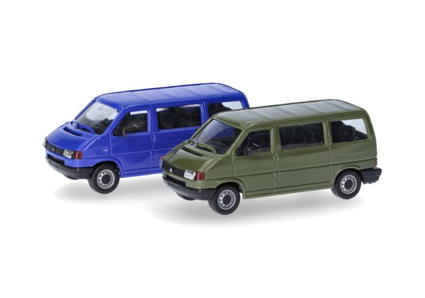 HER012805-002 - VOLKSWAGEN T4 verde e blu - 2 pezzi da assemblare - 1