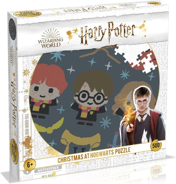 WIN02055 - Puzzle da 500 pezzi HARRY POTTER - Natale a Hogwarts - 1