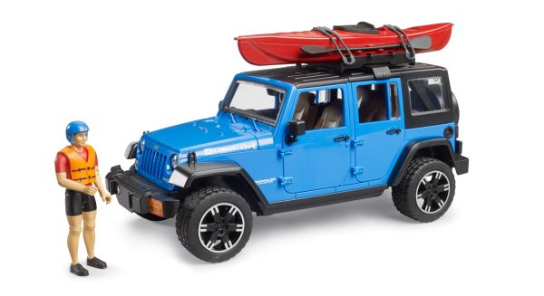 BRU2529 - JEEP Wrangler Rubicon con figura e kayak - 1