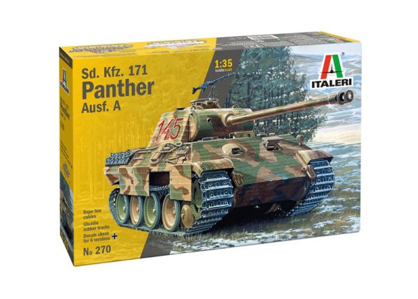 ITA0270 - Carro armato Sd.Kfz.171 Panther Ausf.A da assemblare e dipingere - 1