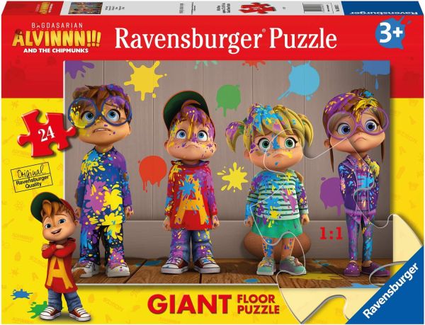 RAV030873 - Puzzle da 24 pezzi Alvinnn e i Chipmunks - 1