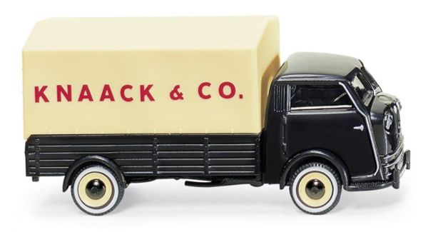 WIK033508 - Camion pianale colore nero con telone giallo - TEMPO MATADOR Knaack & co - 1