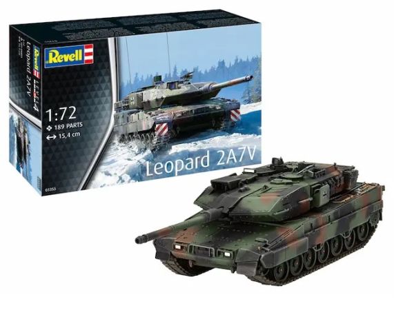 REV03355 - Carro armato LEOPARD 2 A7V da assemblare e dipingere - 1