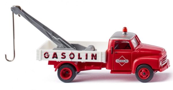 WIK035202 - Camion di recupero rosso e bianco - OPEL blitz Gasolin - 1