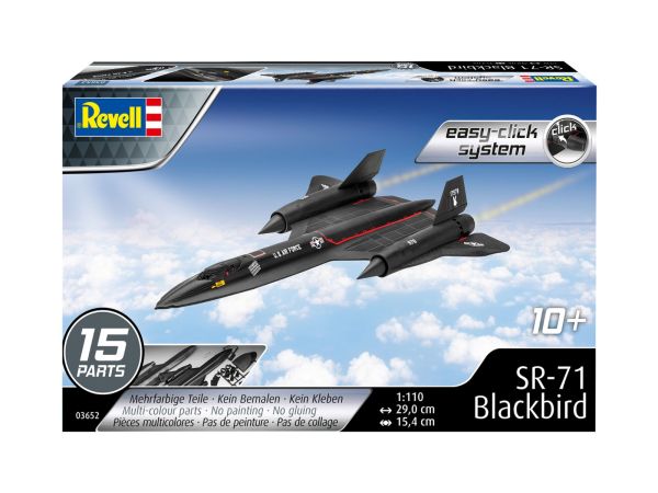 REV03652 - Lockheed SR-71 Blackbird aereo da combattimento da assemblare con un semplice clic - 1