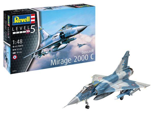 REV03813 - Modello di aereo militare blu e grigio - DASSAULT Mirage 2000C - 1