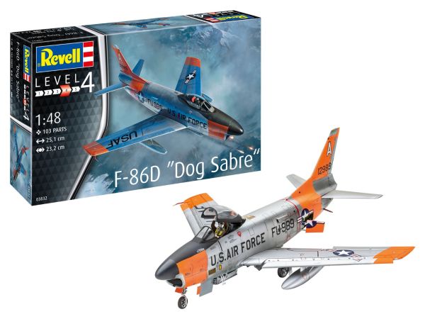 REV03832 - F-86D Dog Sabre da costruire e dipingere - 1