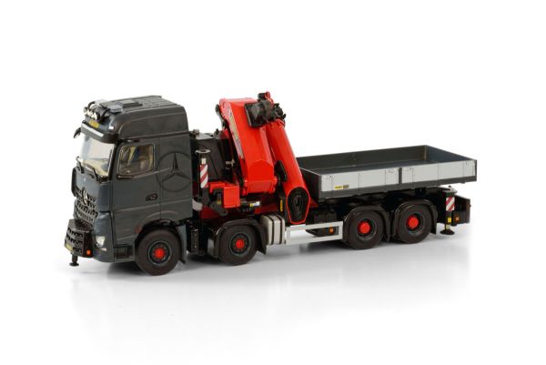 WSI04-2139 - Autocarro rettilineo MERCEDES-BENZ Arocs Big Space 8x4 con gru di scarico PALFINGER PK 165.002 TEC7 + JIB - 1