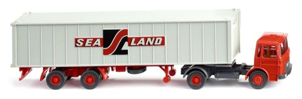 WIK052304 - Semirimorchio container MAN 4X2 Sealand a 2 assi - 1