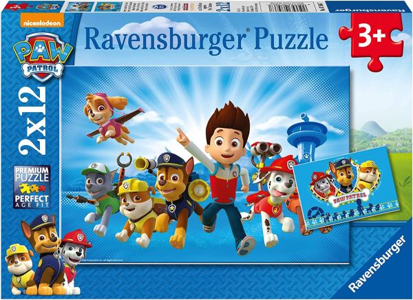 RAV075867 - 2 puzzle da 12 pezzi Ryder e la pattuglia - 1