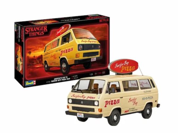 REV07725 - Autobus VOLKSWAGEN T3 - Surfer Boy - STRANGER THINGS da assemblare e dipingere - 1