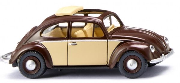 WIK079433 - VOLKSWAGEN Maggiolino 1200 con tetto pieghevole Marrone e avorio - 1