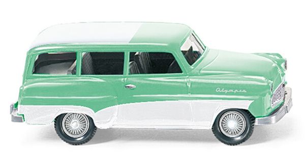 WIK085006 - OPEL Caravan 1956 verde con tetto bianco - 1