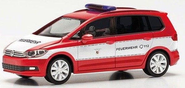 HER092616 - VOLKSWAGEN Touran Feuerwehr Nürnberg rosso - 1