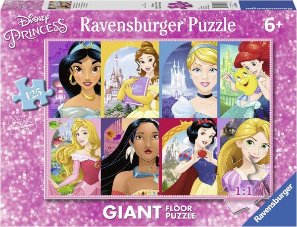 RAV097890 - Puzzle Gigante 125 Pezzi Il Mondo delle Principesse - 1