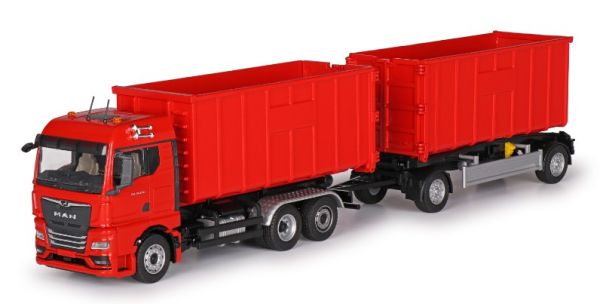 CONSET10019 - MAN TGX GM 6x2 Camion rettilineo con cassone ribaltabile e 1+1 assi rosso - 1