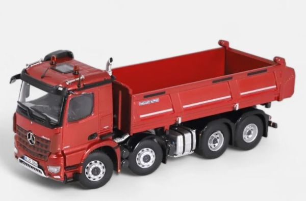 NZG1066/10 - MERCEDES-BENZ Arocs 8x4 Ribaltabile MEILLER Rosso metallizzato - 1