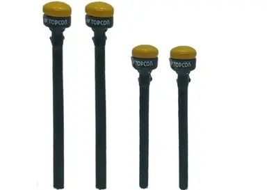 GF107-SET-2 - Pali GPS TOPCON GX55 per bulldozer - 2x34mm e 2x24mm - 1