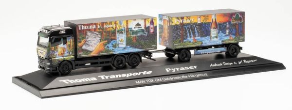 HER122207 - MAN TGX 6X4 con rimorchio GX a 2 assi PYRASER II THOMA TRANSPORT - 1