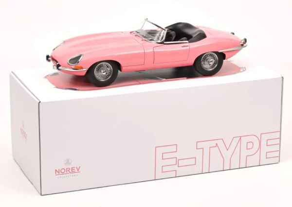 NOREV122721 - JAGUAR E-Type Cabriolet 1962 Rosa - Edizione limitata a 300 esemplari. - 1