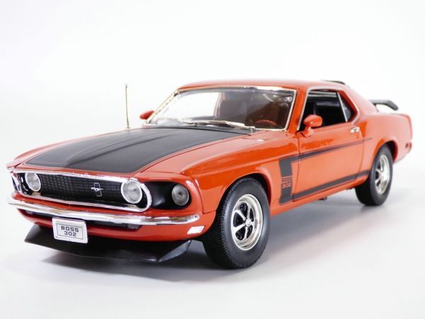 WEL12516ROUGE - FORD Mustang boss 302 1969 rosso - 1