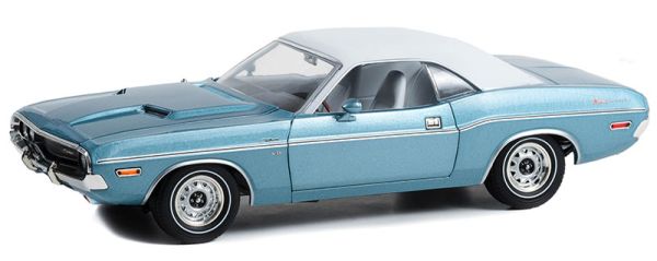 GREEN13644 - 1970 DODGE Challenger blu con tetto bianco WESTERN SPORT SPECIAL - 1