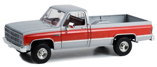 GREEN13660 - 1984 GMC K-2500 Sierra Grande Wideside argento e rosso - 1