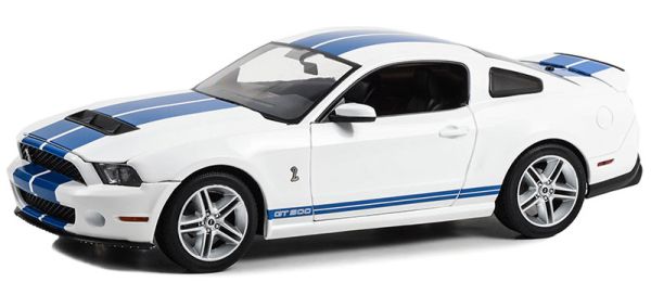 GREEN13674 - 2011 FORD Mustang GT500 Bianco con strisce blu - 1