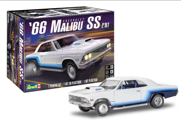 REV14520 - 1966 Chevy Malibu SS 2N1 modello da costruire - 1