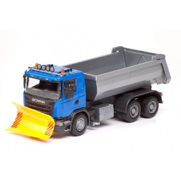 EMEK15504 - SCANIA G 6x4 blu con lama spazzaneve - 1