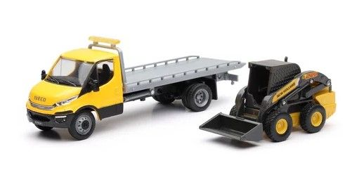 NEW16193B - Autocarro trasportatore IVECO con minicaricatore NEW HOLLAND L228 - 1