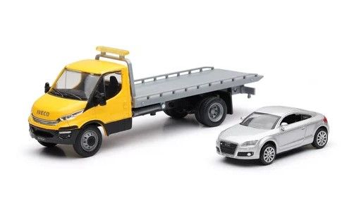 NEW16233C - Camion IVECO con AUDI TT grigio - 1