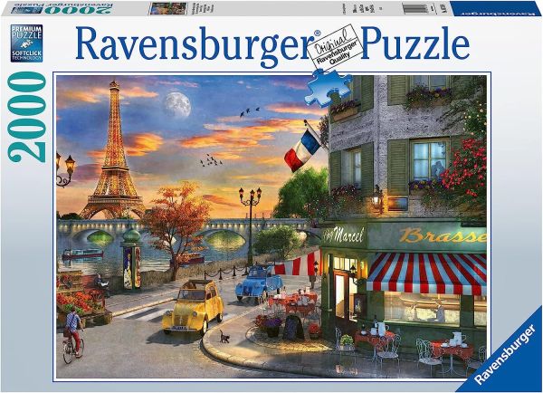 RAV16716 - Puzzle da 2000 pezzi Serata romantica a Parigi - 1