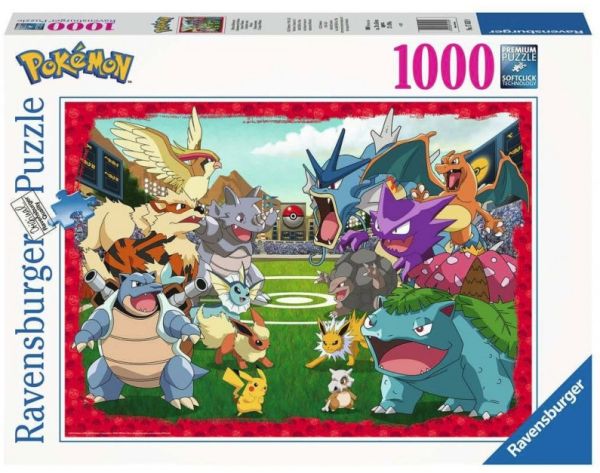 RAV174539 - Puzzle da 1000 pezzi confronto POKEMON - 1