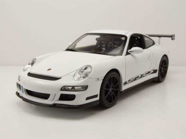 WEL18015BLANC - PORSCHE GT3 rs 2007 Bianco con ruote nere - 1