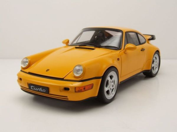 WEL18026JAUNE - PORSCHE 964 Turbo 1989 giallo - 1