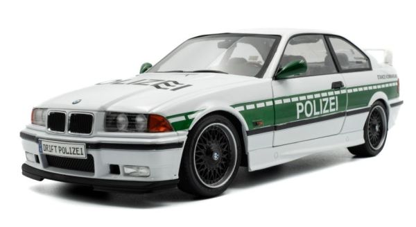 SOL1803915 - BMW E36 M3 Coupé - SOLIDO WORKS DRIFT - POLIZEI 1991 bianco - 1