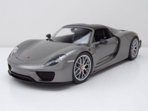 WEL18051HTNOIR - PORSCHE 918 Spyder Hardtop nero 2012 grigio - 1