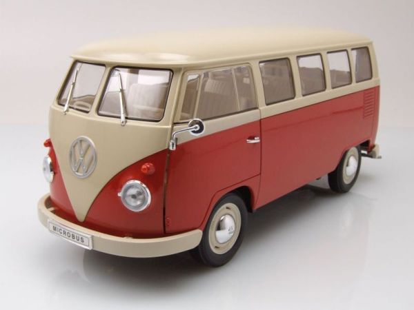 WEL18054ROUGE - VOLKSWAGEN Tipo 1 1963 rosso e beige - 1