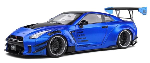 SOL1805801 - NISSAN GT-R (R35) con body kit Liberty Walk 2.0 Blu metallizzato 2020 - 1