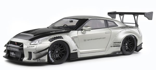 SOL1805802 - 2020 NISSAN GT-R (R35) con body kit Liberty Walk 2.0 Grigio - 1