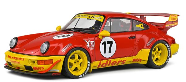 SOL1807509 - PORSCHE RWB BodyKit Maty's Idlers #17 2016 Rosso e Giallo - 1