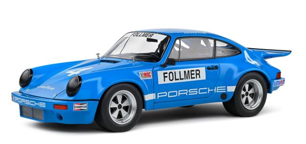 SOL1810702 - PORSCHE 911 Iroc blu #4 FOLLMER IROC RIVERSIDE 1974 - 1