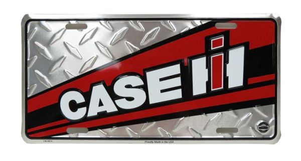 SIGN-1815 - Piastra metallica CASE IH argento - 30 x 15 cm - 1