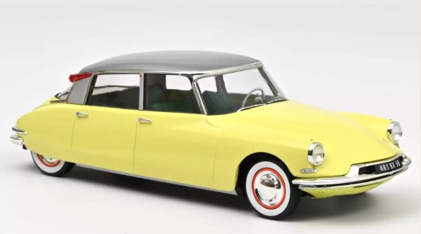 NOREV181762 - 1960 CITROEN DS19 Giallo narciso con roulotte Digue Panoramic - 1